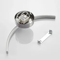 Lindby LED-seinävalaisin Iven, leveys 34 cm, nikkeli, 3000 K