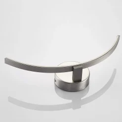Lindby LED-seinävalaisin Iven, leveys 34 cm, nikkeli, 3000 K