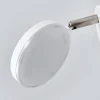 Lindby LED-seinävalaisin Milow, valkoinen, 9,6 cm korkea, kytkin