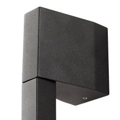 Lindby LED-seinävalaisin Neano, 90 cm, musta, metalli, IP54