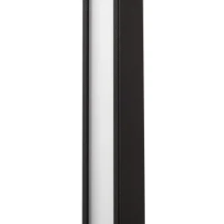 Lindby LED-seinävalaisin Neano, 90 cm, musta, metalli, IP54