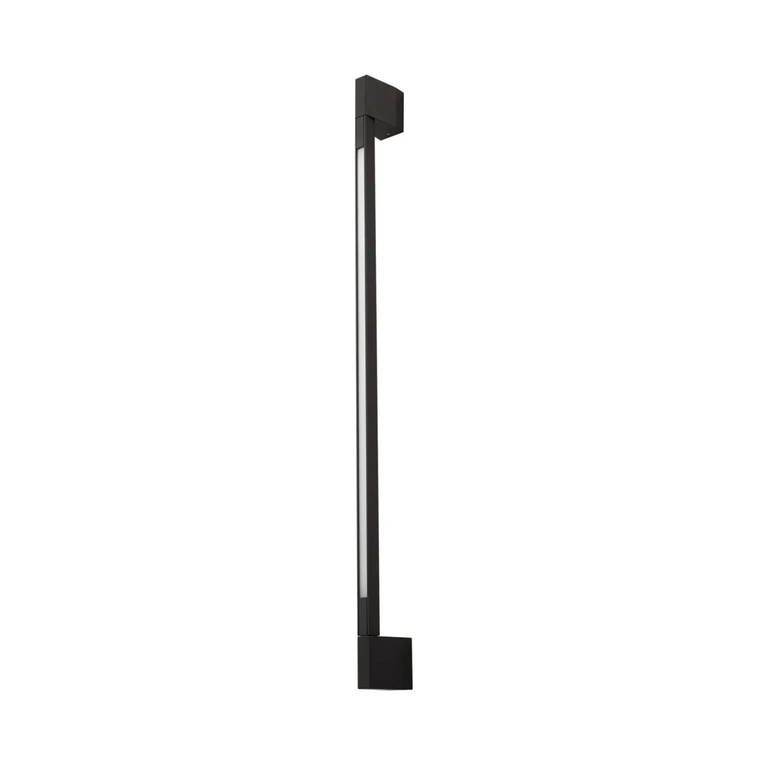Lindby LED-seinävalaisin Neano, 90 cm, musta, metalli, IP54