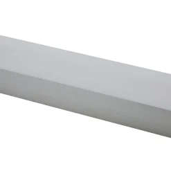 Lindby LED-seinävalaisin Philippa, kulmikas, 89 cm, alumiininvärinen, IP44