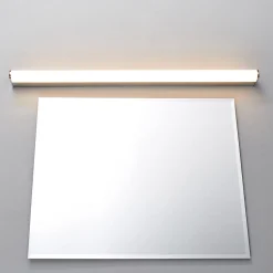 Lindby LED-seinävalaisin Philippa, pyöreä, 88cm, kromi, IP44