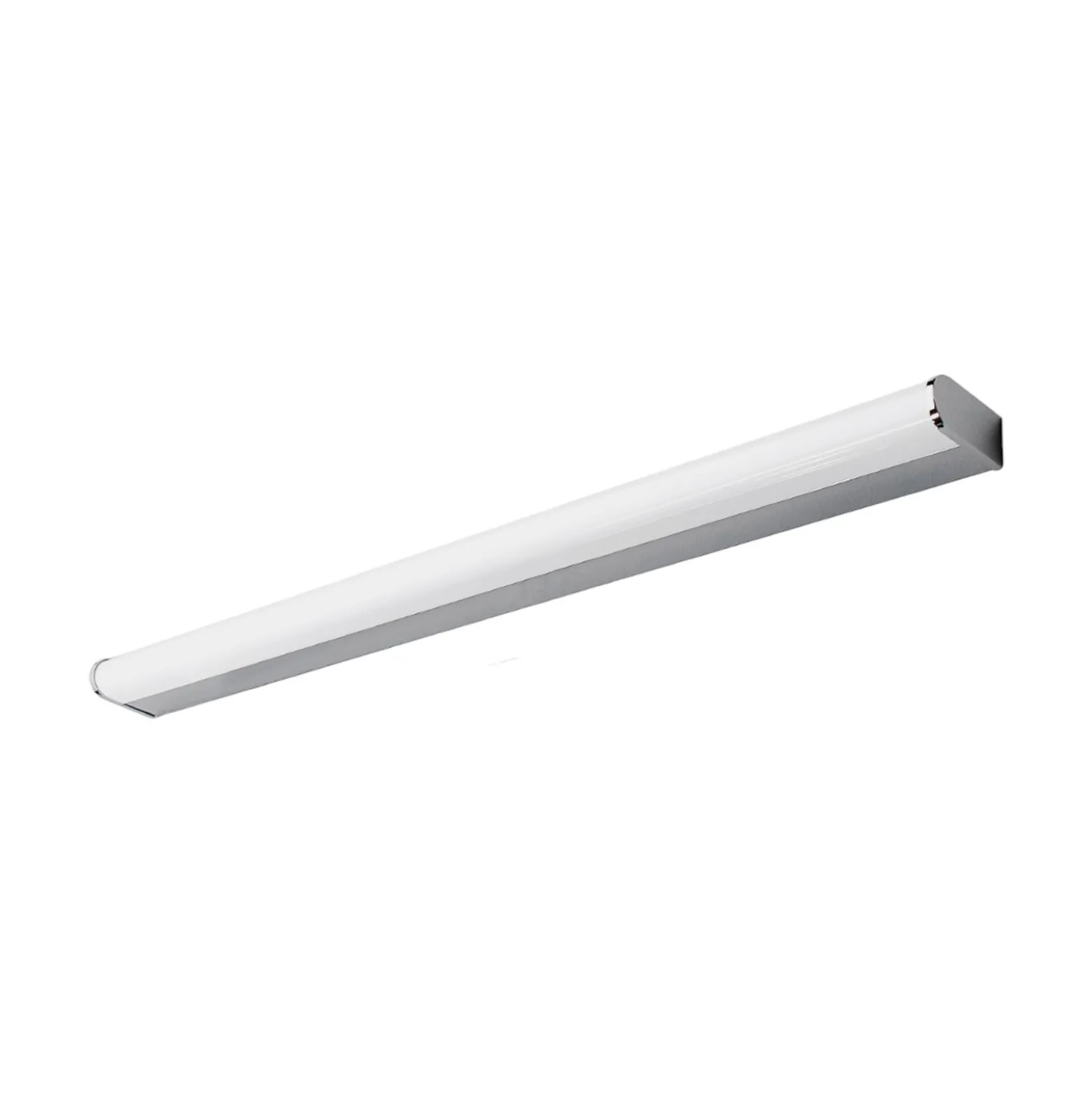 Lindby LED-seinävalaisin Philippa, pyöreä, 88cm, kromi, IP44