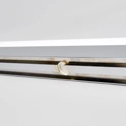 Lindby LED-seinävalaisin Philippa, pyöreä, 88cm, kromi, IP44