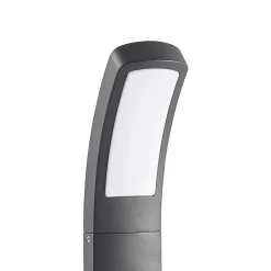 Lindby LED-sokkelivalaisin Moshe, 60 cm, antrasiitti, tunnistin