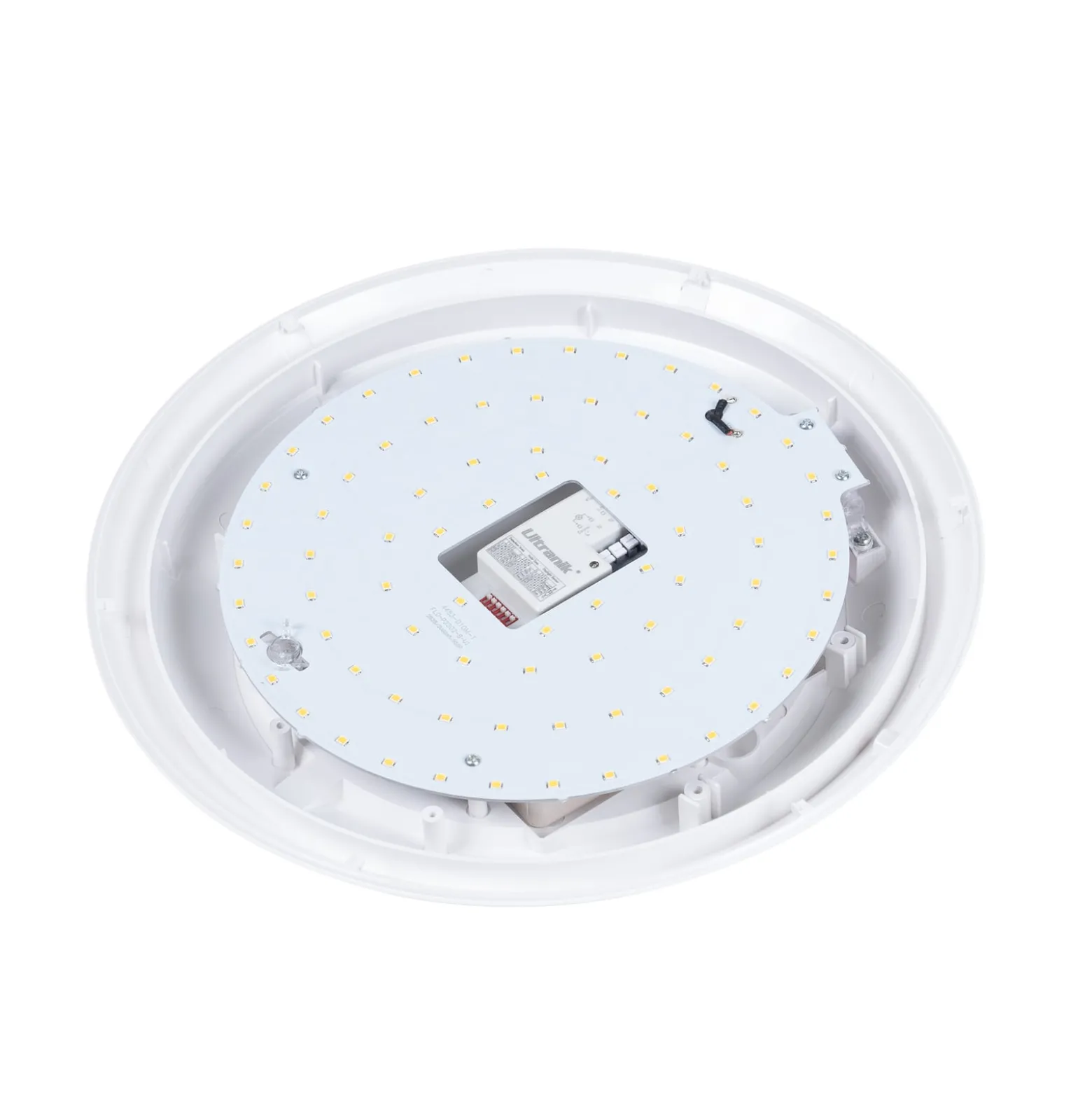Lindby LED-ulkokattolamppu Naira, valkoinen, anturi, 30 cm, IP65