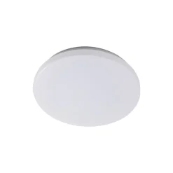 Lindby LED-ulkokattovalaisin Doki, 26 cm, valkoinen, muovi