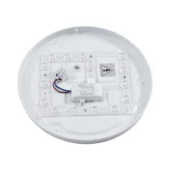 Lindby LED-ulkokattovalaisin Doki, 26 cm, valkoinen, muovi