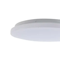 Lindby LED-ulkokattovalaisin Kirkola, 3000 K, halkaisija 34 cm, valkoinen