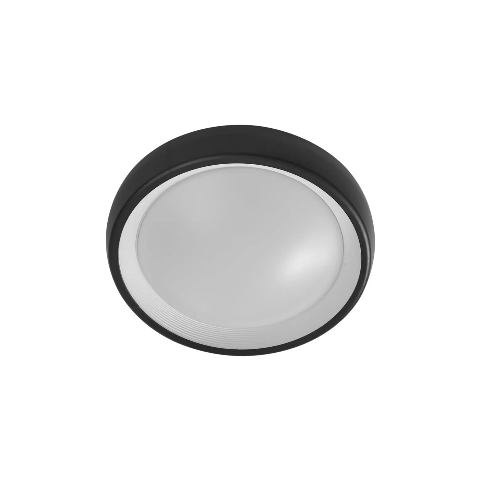 Lindby LED ulkokattovalaisin Niniel, musta, Ø 25 cm