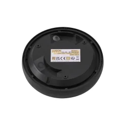 Lindby LED ulkokattovalaisin Niniel, musta, Ø 25 cm