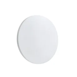 Lindby LED-ulkoseinälamppu Selinel, valkoinen, Ø 23 cm, talonumero