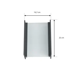 Lindby LED-ulkoseinälamppu Selqa, talon numero, antrasiitti, IP65