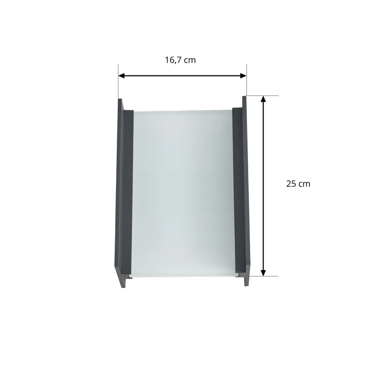 Lindby LED-ulkoseinälamppu Selqa, talon numero, antrasiitti, IP65