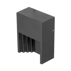 Lindby LED-ulkoseinävalaisin Aurali, 1-lamppuinen, musta, IP65