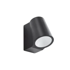 Lindby LED-ulkoseinävalaisin Illuvia, mattamusta, IP54