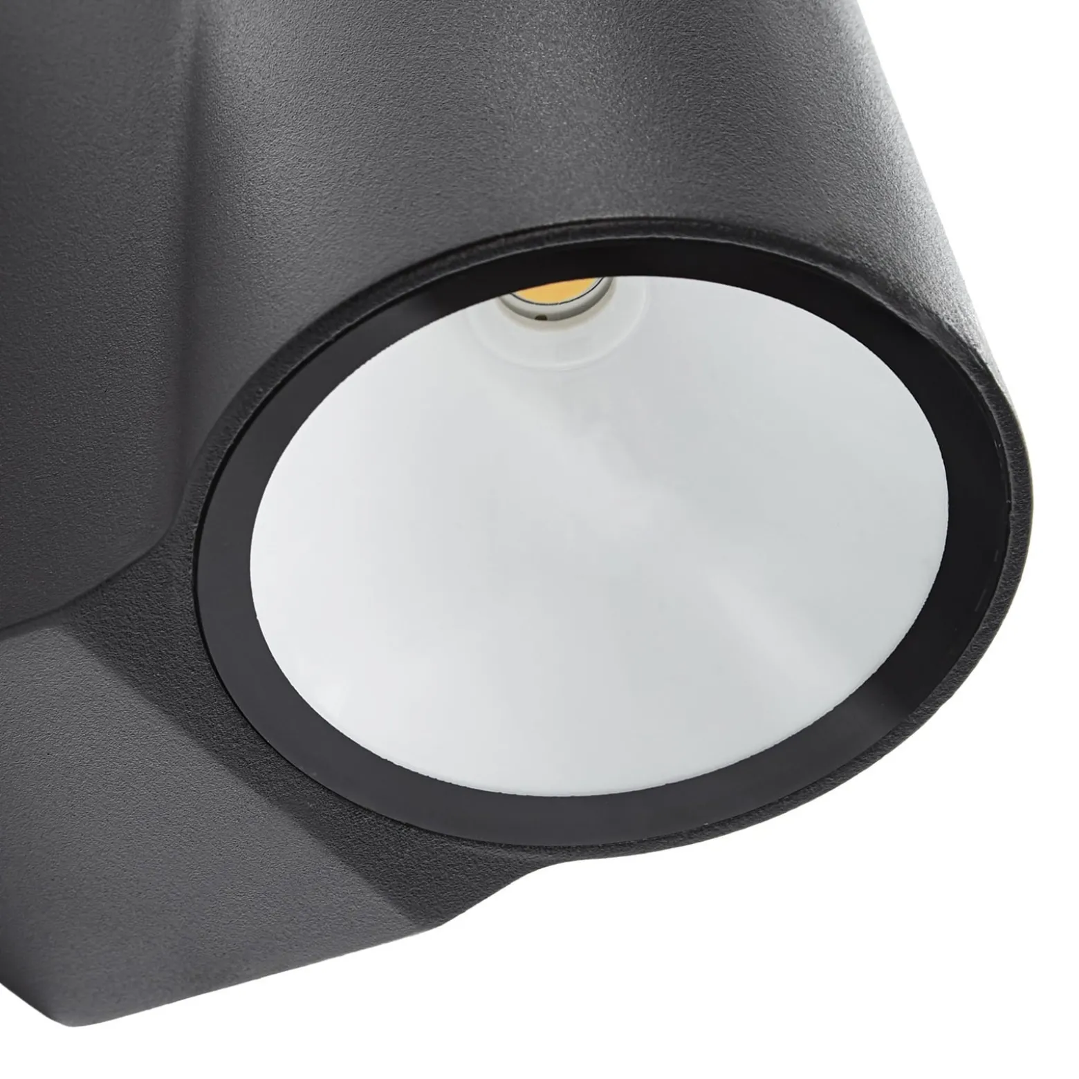 Lindby LED-ulkoseinävalaisin Illuvia, mattamusta, IP54