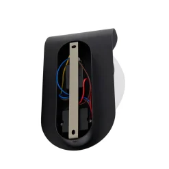Lindby LED-ulkoseinävalaisin Lacie, sensori, musta/valkoinen, alumiini