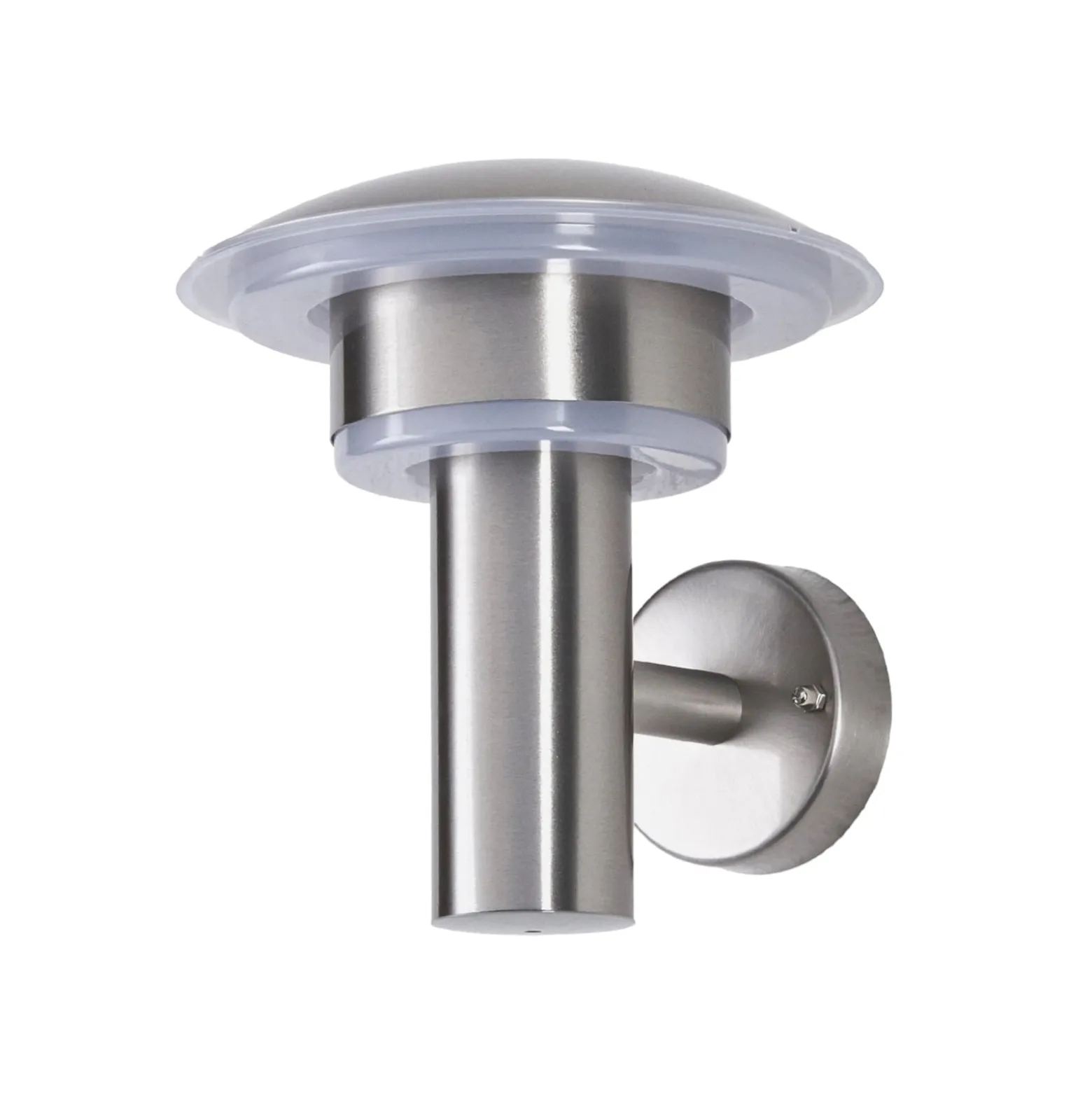 Lindby LED-ulkoseinävalaisin Lillie, korkeus 19 cm, ruostumaton teräs