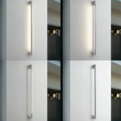 Lindby LED-ulkoseinävalaisin Neano, 120 cm, kiviharmaa, IP54