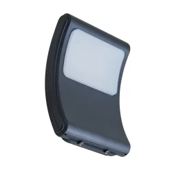 Lindby LED-ulkoseinävalaisin Radane, tummanharmaa, kulmikas, IP54