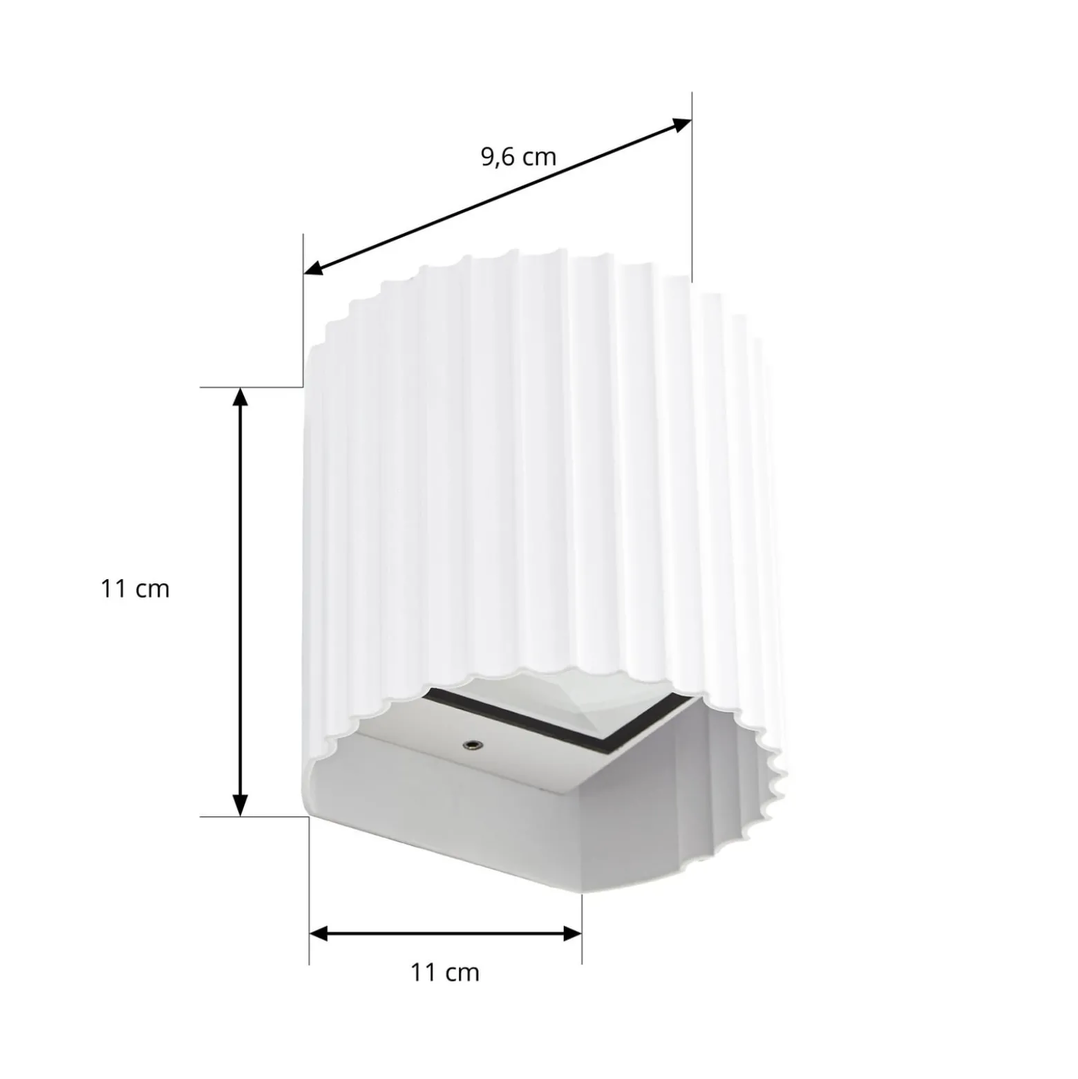 Lindby LED-ulkoseinävalaisin Ralino, valkoinen, 2-lamppuinen, IP65