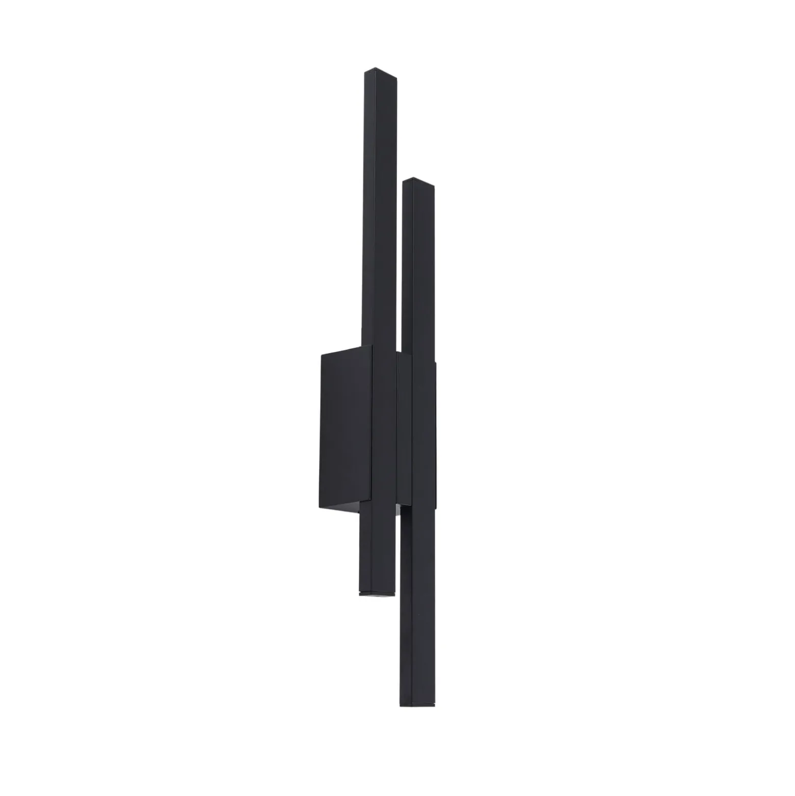 Lindby LED-ulkoseinävalaisin Sakari, musta, alumiini, korkeus 59 cm