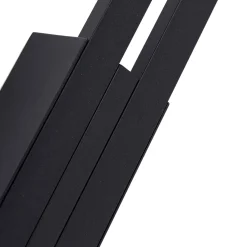 Lindby LED-ulkoseinävalaisin Sakari, musta, alumiini, korkeus 59 cm
