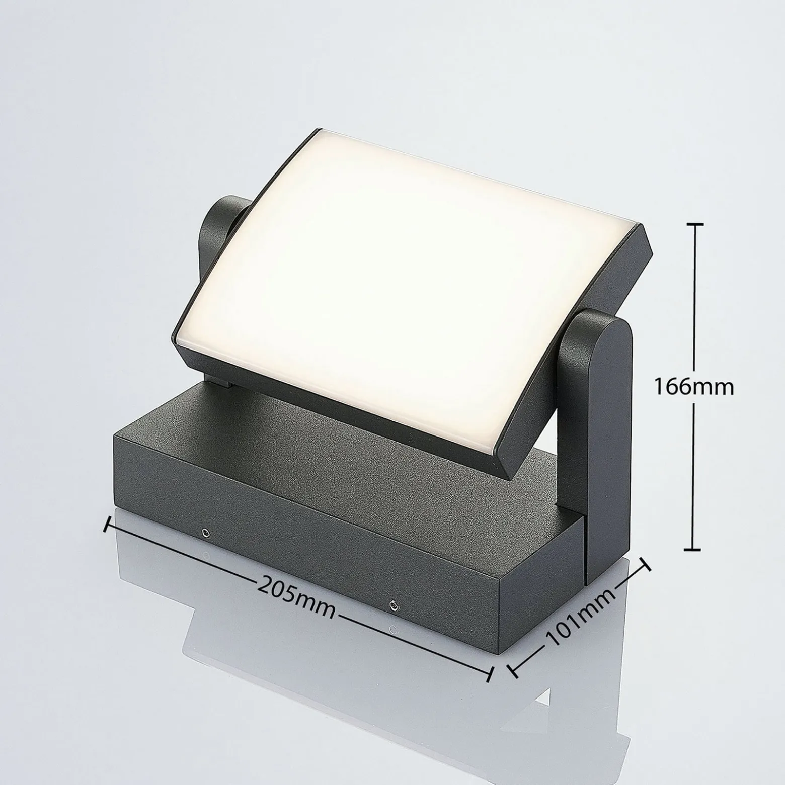 Lindby LED-ulkoseinävalaisin Sherin, sarja 2 kpl, kääntyvä