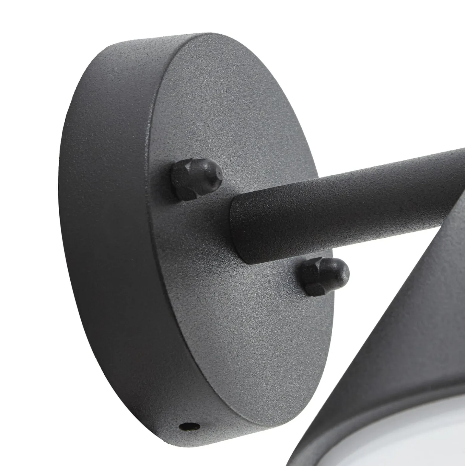 Lindby LED-ulkoseinävalaisin Soran, musta, metalli, IP44