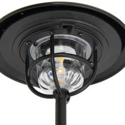 Lindby LED-ulkovalaisin Ketil, musta, maadoituspiikki, paristo
