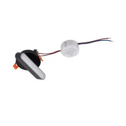 Lindby LED uppoasennusvalo Eldrin, musta, valonauha,13,1cm
