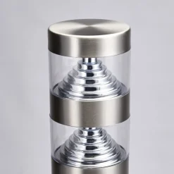 Lindby LED-valaisin Lanea, 60 cm, harmaa, tunnistin, IP44