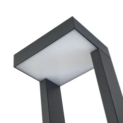 Lindby LED-valaisin Lonete, korkeus 65 cm, antrasiitti, IP65