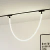 Lindby LED-valokaapeli Lumaro, pituus 150cm, tekstiili, 48V