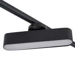 Lindby LED-valonheitin Eldrin, musta, 6 valoa, valonauhat