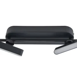 Lindby LED-valonheitin Eldrin, musta, 6 valoa, valonauhat