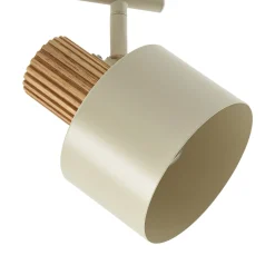 Lindby Lenja -kattokohdevalo, 2-lamppuinen, beige, E14, metalli