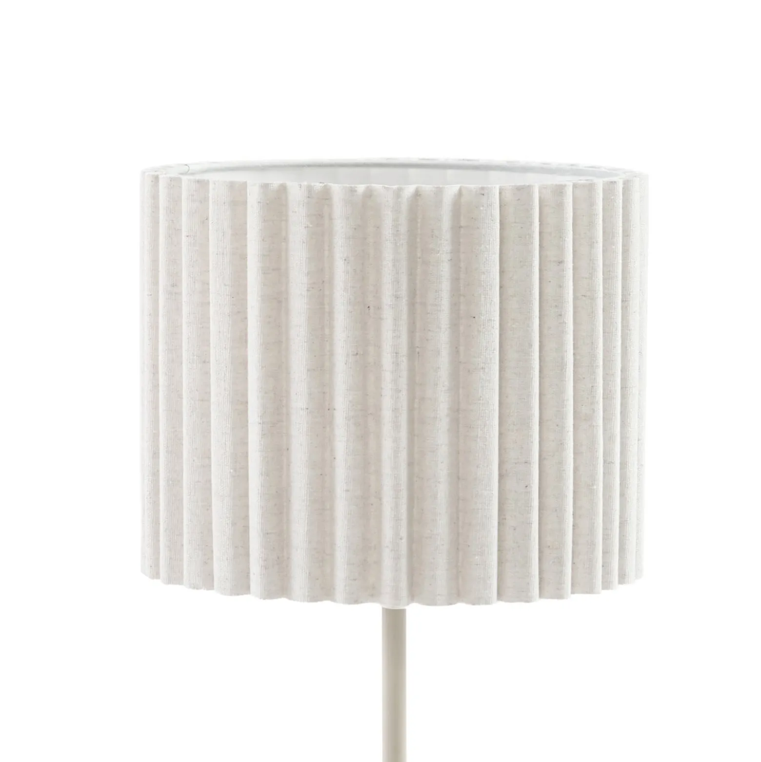 Lindby Libbie -pöytävalaisin, korkeus 45 cm, pellava, kermanvärinen, E27
