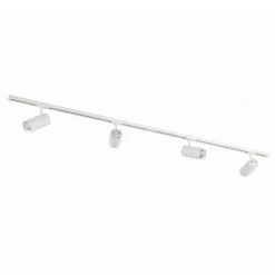 Lindby Linaro -kiskojärjestelmä, halkaisija 7 cm, 4-lamppuinen, LED, valkoinen,