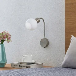 Lindby Lioma seinävalaisin joustavalla varrella, nikkeliä