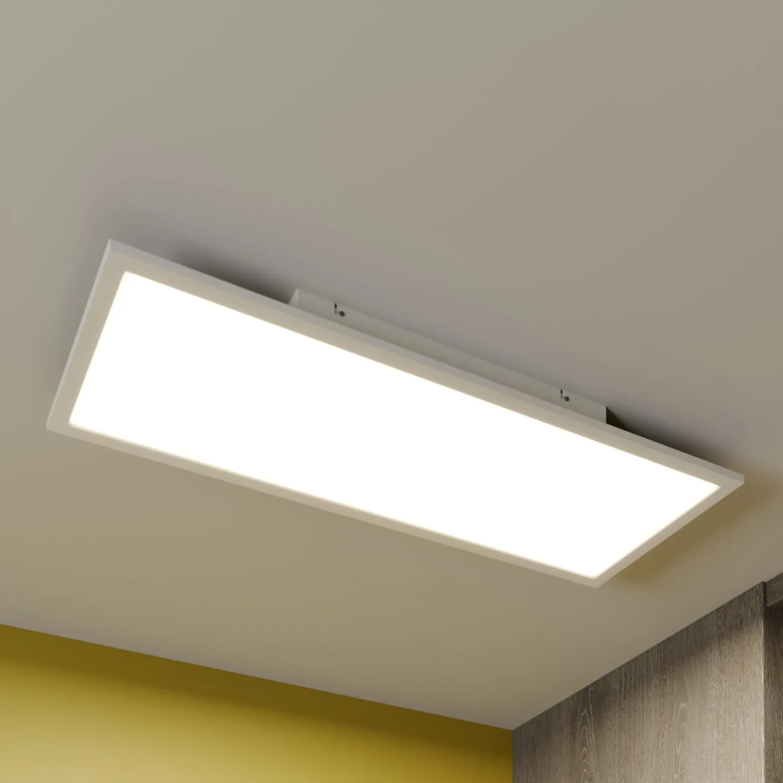 Lindby Luay LED-paneeli, 80 x 30 cm, valkoinen, 3000-6000K