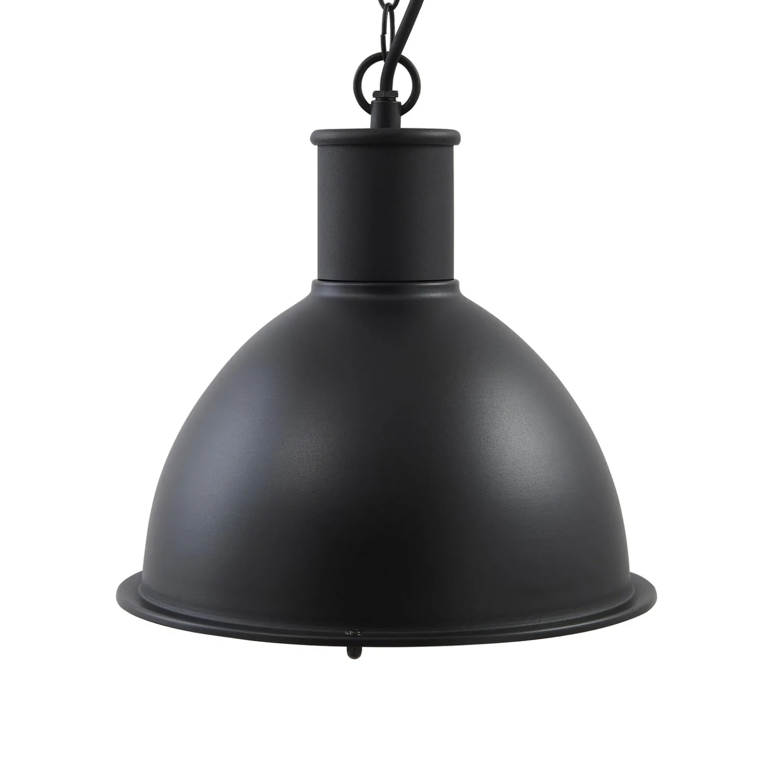 Lindby Luciane -ulkoriippuvalaisin, musta, alumiini, Ø 31,8 cm