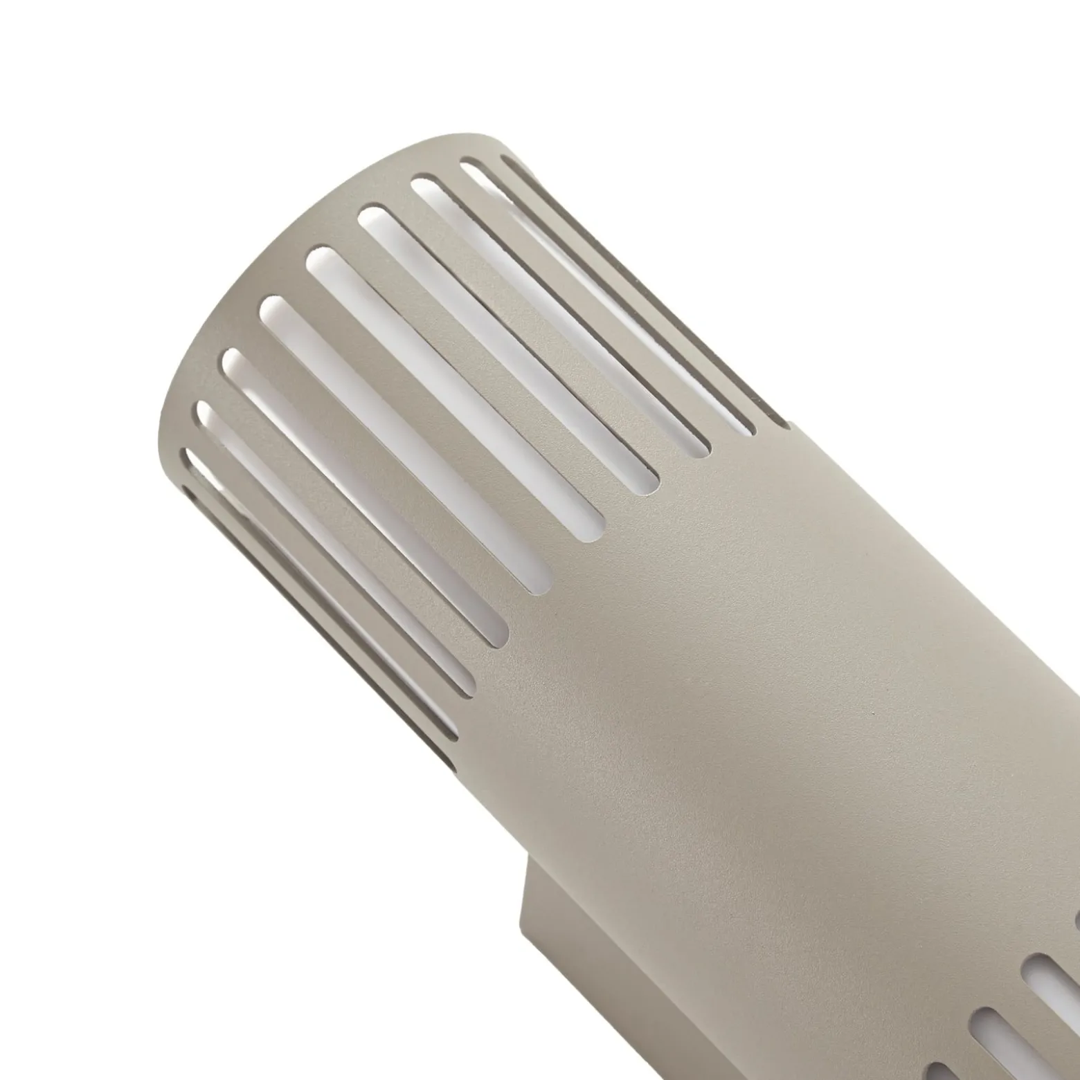Lindby Lurinda -ulkoseinälamppu, 2-lamppuinen, kiviharmaa, Ø10 cm, IP44