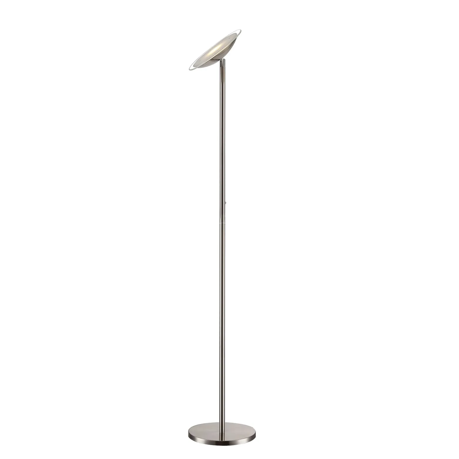 Lindby Malea LED-lattiavalo, nikkelivärinen, himmennettävä, 180 cm
