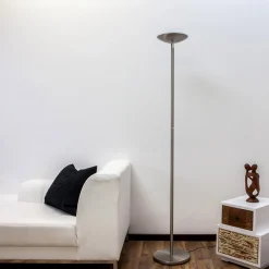 Lindby Malea LED-lattiavalo, nikkelivärinen, himmennettävä, 180 cm