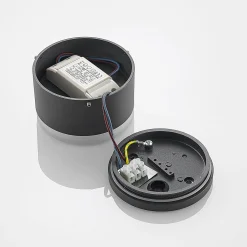 Lindby Mathea LED-ulkokattovalaisin, sylinterimäinen