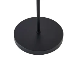 Lindby Melanie lattiavalaisin, musta, kangas, Ø 36 cm, 2-valo.